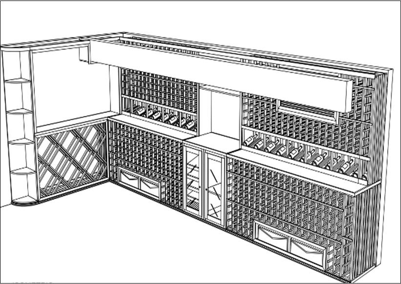 3D Custom Wine Cellar Design Dallas-Fort Worth