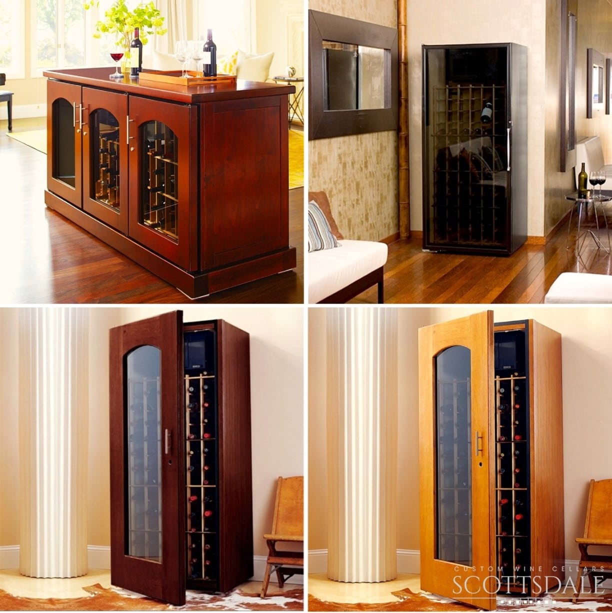 Stylish Dallas-Fort Worth Wine Cabinets