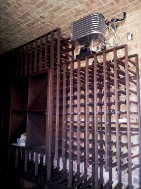 Wine Cellar Cooling Unit Installed by HVAC Experts in Dallas-Fort Worth