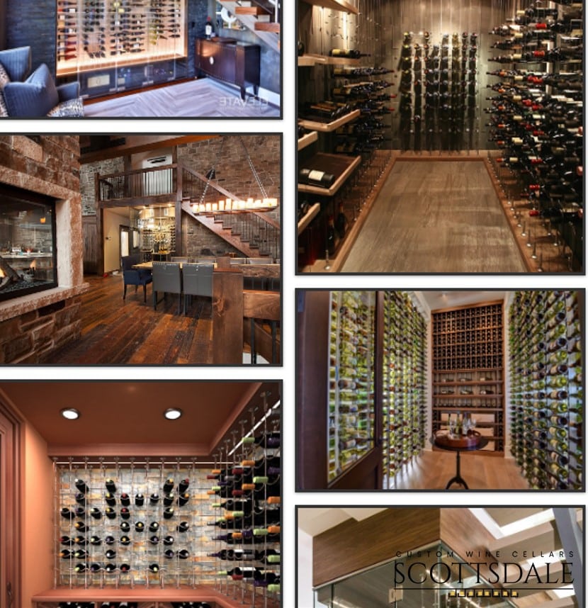 Contemporary Wine Racks by Dallas Builders 