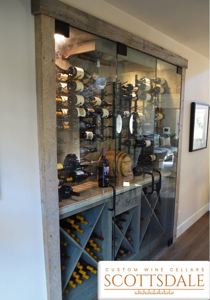 Modern Wine Wall Custom Wine Cellars Dallas 