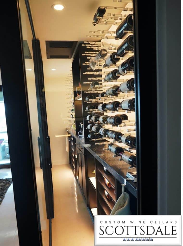 Modern Glass Wine Wall Design by Dallas-Fort Worth Experts 