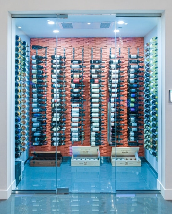 Modern Wine Cellars: a Project by Dallas-Fort Worth Master Builders