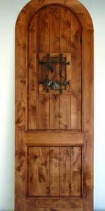 7 - Lakeland Texas Paneled Vertical Wood Solid Wine Cellar Door