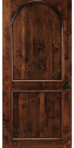 9 - Dallas Dallas-Fort Worth Two Panel Arch Wood Solid Wine Cellar Miami Door