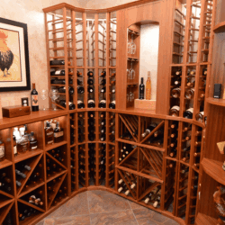 1 - Custom Wooden Wine Racks Made of Durable Alder Wood Custom Wine Racks Made of Wood
