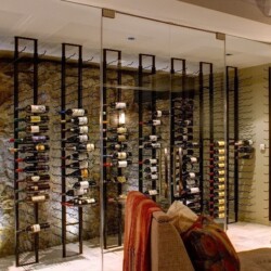 3 - Elegant Modern Wine Display in a Modern Home Elegant Modern Wine Display in a Modern Home