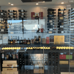 1 - Modern Wine Closets in a Glass-Enclosed Display Modern Wine Closets in a Glass-Enclosed Display