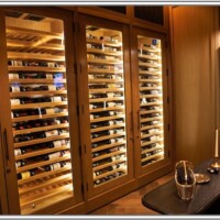 2 - Custom Wine Cabinets for With Separate Cooling Systems for Red Wine and White Wine