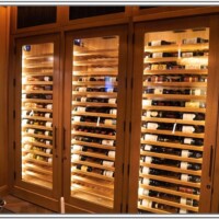 3 - White Oak Custom Wine Cabinets